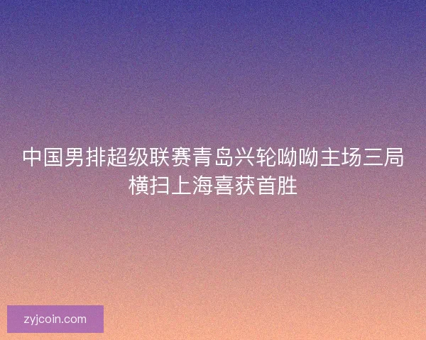 中国男排超级联赛青岛兴轮呦呦主场三局横扫上海喜获首胜 中国男排超级联赛青岛兴轮呦呦主场三局横扫上海喜获首胜